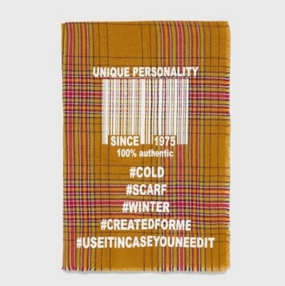 Zara | Plaid Print Blanket Scarf with Details - Picture 2 of 9